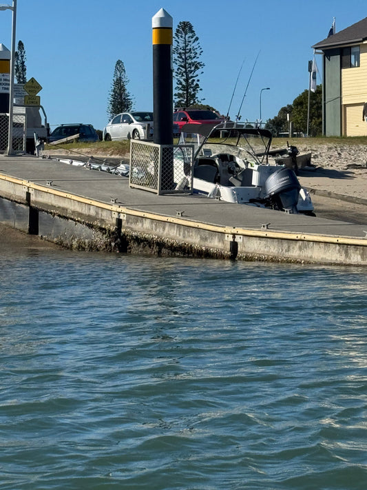 Boat off trailer during boat licence course