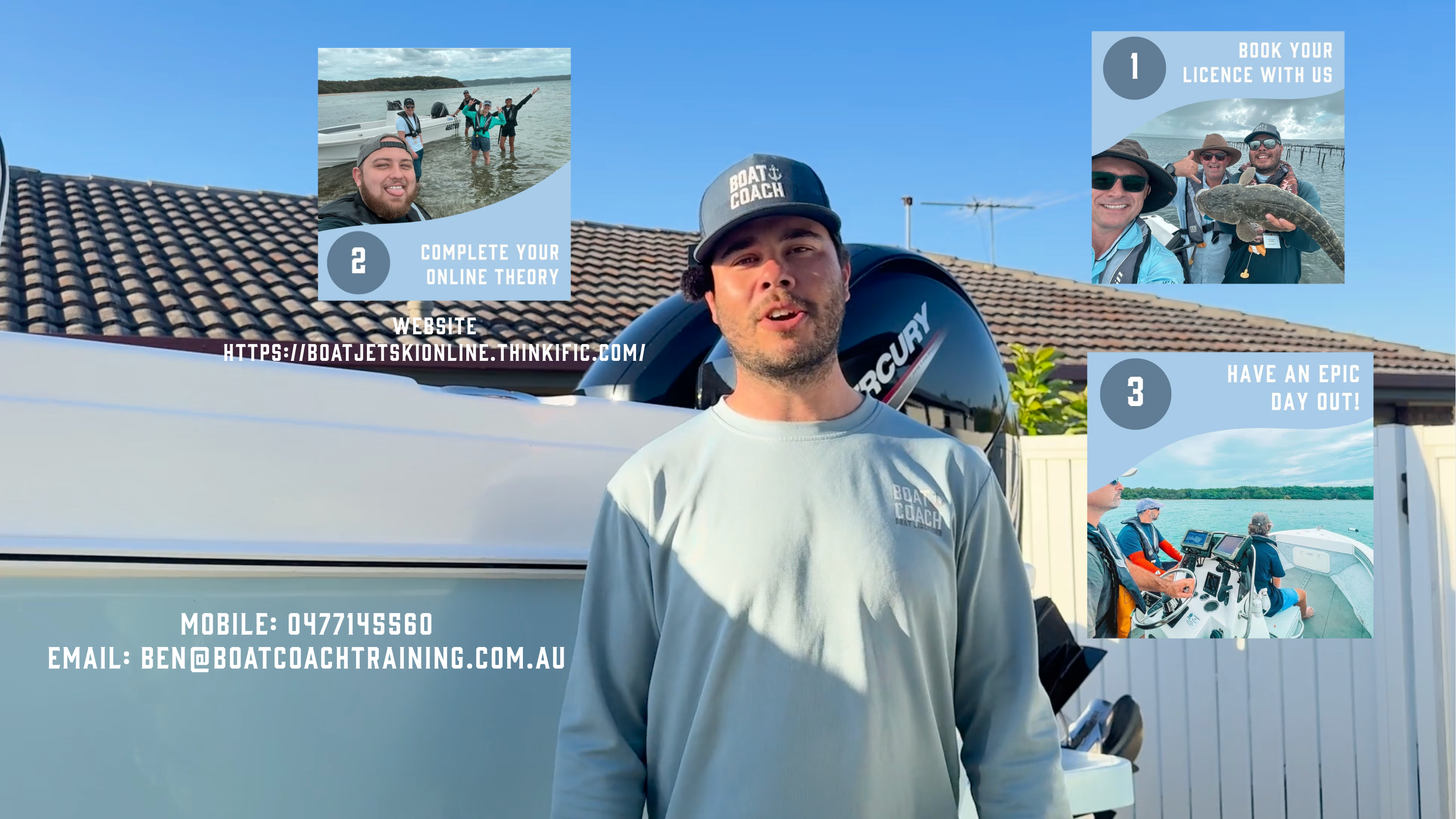 Load video: boat and jetski licence booking procedure located cleveland, brisbane, 4163